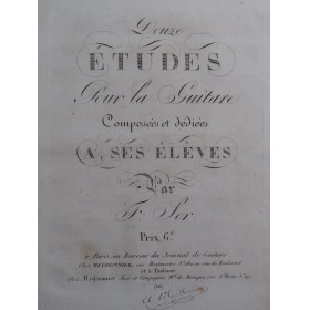 SOR Fernando Douze Études...