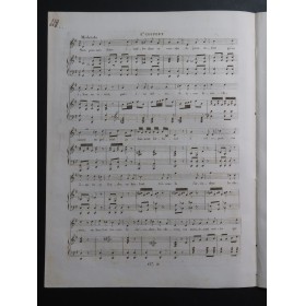 LHUILLIER Edmond Le Plan d'un Mélodrame Chant Piano ou Harpe ca1830