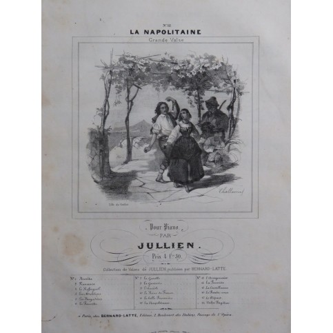 JULLIEN La Napolitaine Piano ca1840