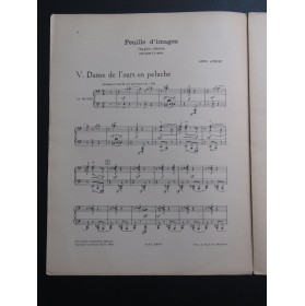 AUBERT Louis La Danse de l'ours en peluche Piano 4 mains 1930