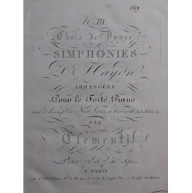 CLEMENTI Muzio Symphonie No...