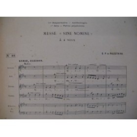 PALESTRINA Messe Sine Nomine Chant Piano Orgue 1895