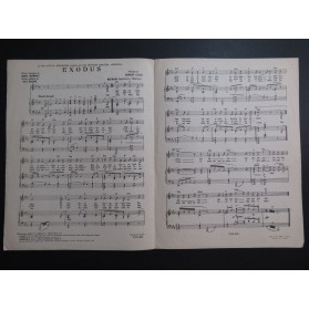 Exodus Ernest Gold Edith Piaf Chant Piano 1961