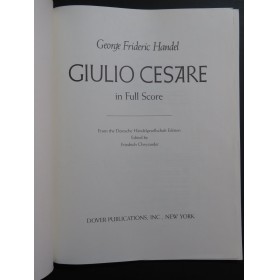 HAENDEL G. F. Giulio Cesare Chant Orchestre 1986