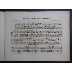 DIAS Jean Baptiste Le Capitaine Roquefinette Piano ca1850