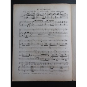 ABADIE Louis La Barquette Chant Piano ca1845