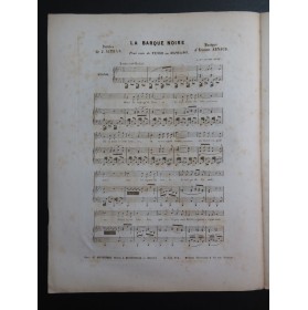 ARNAUD Étienne La Barque Noire Chant Piano ca1845