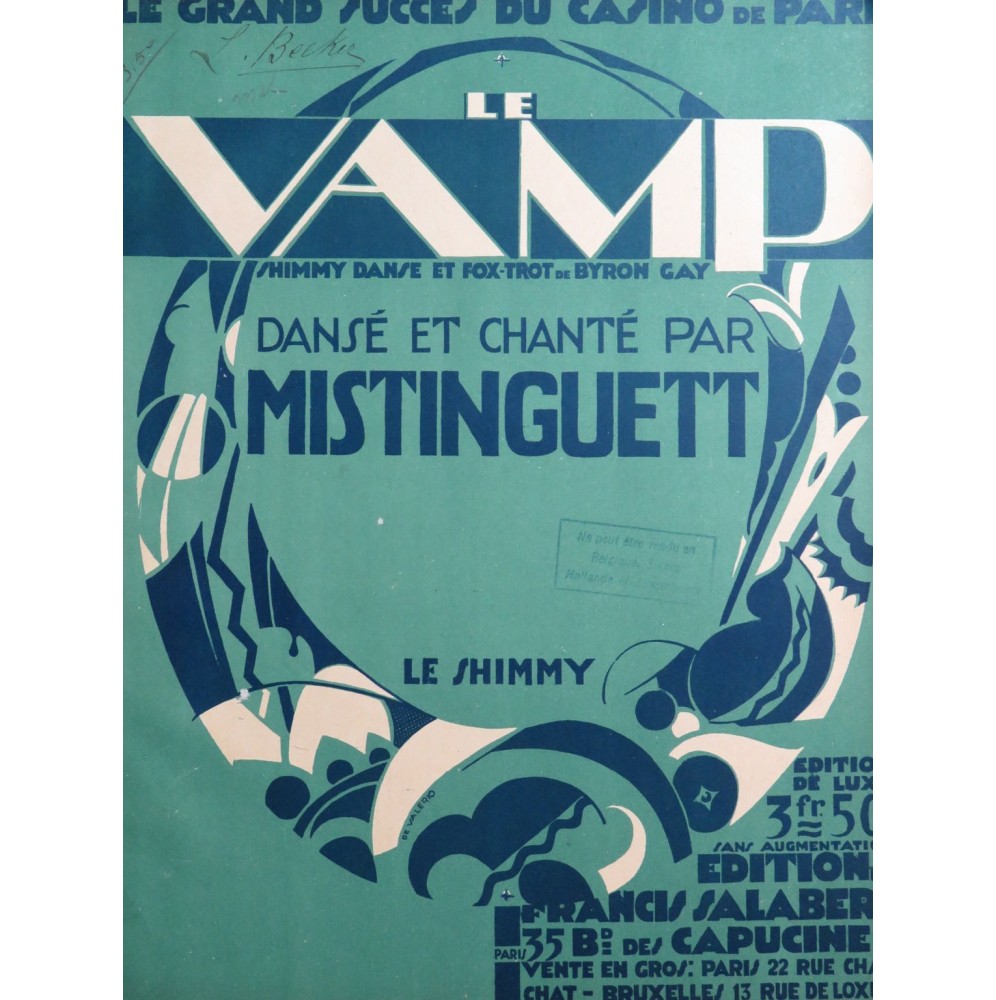 GAY Byron Le Vamp Piano 1919