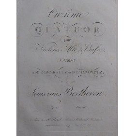 BEETHOVEN Quatuors op 95 No...