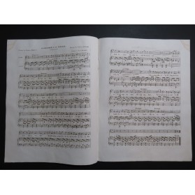 DAVID Félicien Le Pêcheur à sa Nacelle Chant Piano ca1840