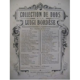 BORDESE Luigi La Prédiction Chant Piano ca1895