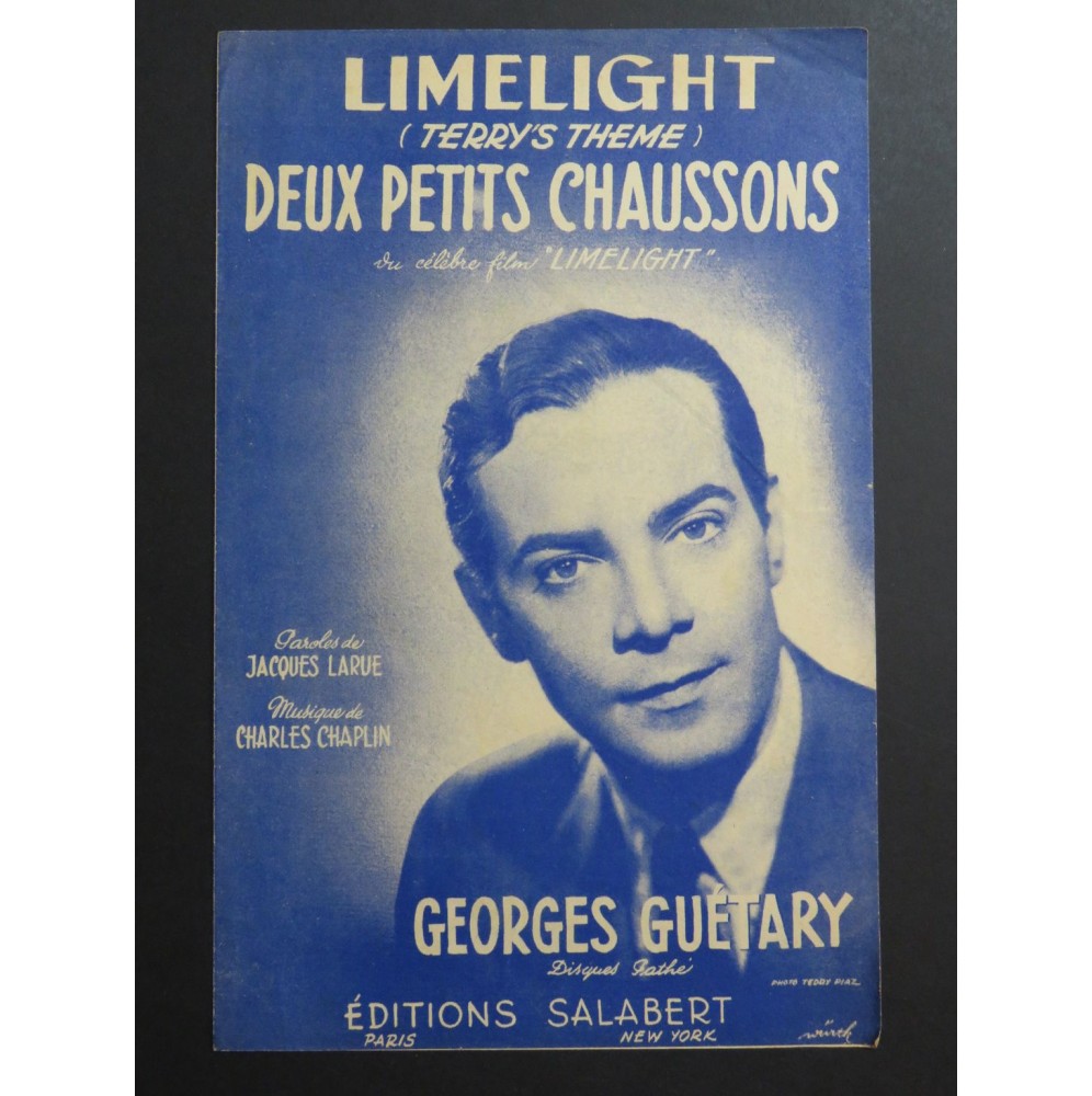 Limelight Terry's Theme Deux petits Chaussons Charles Chaplin Chant 1952
