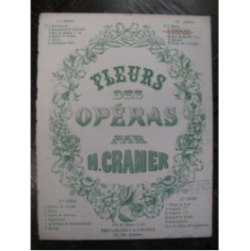 CRAMER Henri Mélange sur Domino Noir Piano 1850