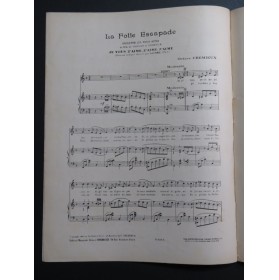 CRÉMIEUX Octave La Folle Escapade Chant Piano 1919