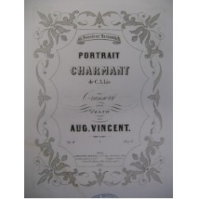 VINCENT Auguste Portrait Charmant Piano ca1860