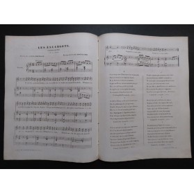 BOULLARD Victor Les Escargots Dédicace Chant Piano XIXe