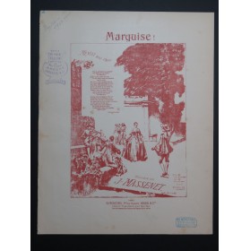 MASSENET Jules Marquise Chant Piano 1902