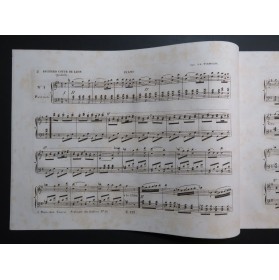 TOLBECQUE J. B. Richard Coeur de Lion Quadrille Piano Flûte Violon ca1842