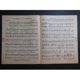 Hymne à l'Amour Edith Piaf Marguerite Monnot Chant Piano 1949