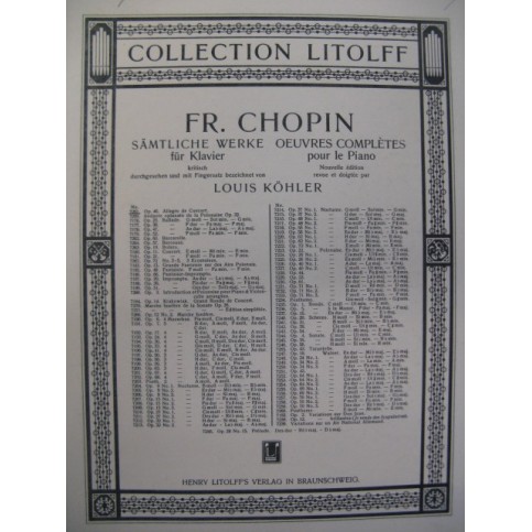 CHOPIN Frédéric Allegro de Concert Piano