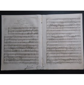 MOZART W. A. Le Mariage de Figaro Duo Chant Piano ou Harpe ca1795