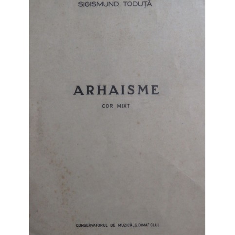 TODUJA Sigismud Arhaisme Choeur Chant 1969
