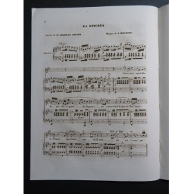 BAZZONI J. La Zingara Chant Piano ca1840