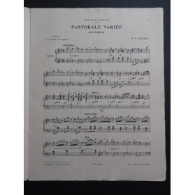 MOZART W. A. Pastorale Variée avec Cadenza Piano 1907