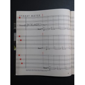 PENDERECKI Krzysztof Stabat Mater Choeur Chant 1963
