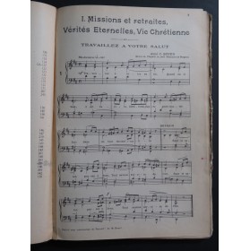 DELPORTE Abbés Nouveau Recueil de Cantiques et Motets Chant Orgue 1936