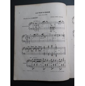 LAMBERT Lucien La Parisienne Piano ca1857