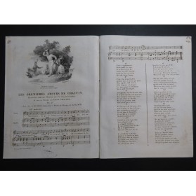LHUILLIER Edmond Les Premières Amours de Chauvin Chant Piano ca1830