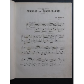 BÜSSER Frédéric Chanson de Bonne Maman op 28 Piano ca1881