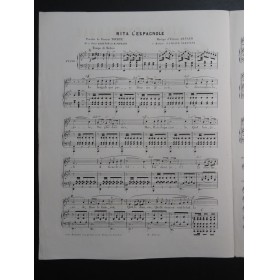 ARNAUD Étienne Rita L'Espagnole Chant Piano 1850