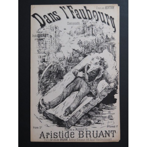 Dans l'faubourg Aristide Bruant Chant XIXe