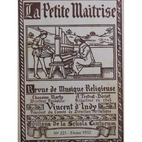 La Petite Maîtrise Vadon Palero Schmid Gay Orgue 1932