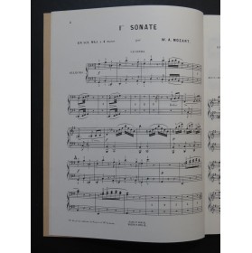 MOZART W. A. Sonates Piano 4 mains