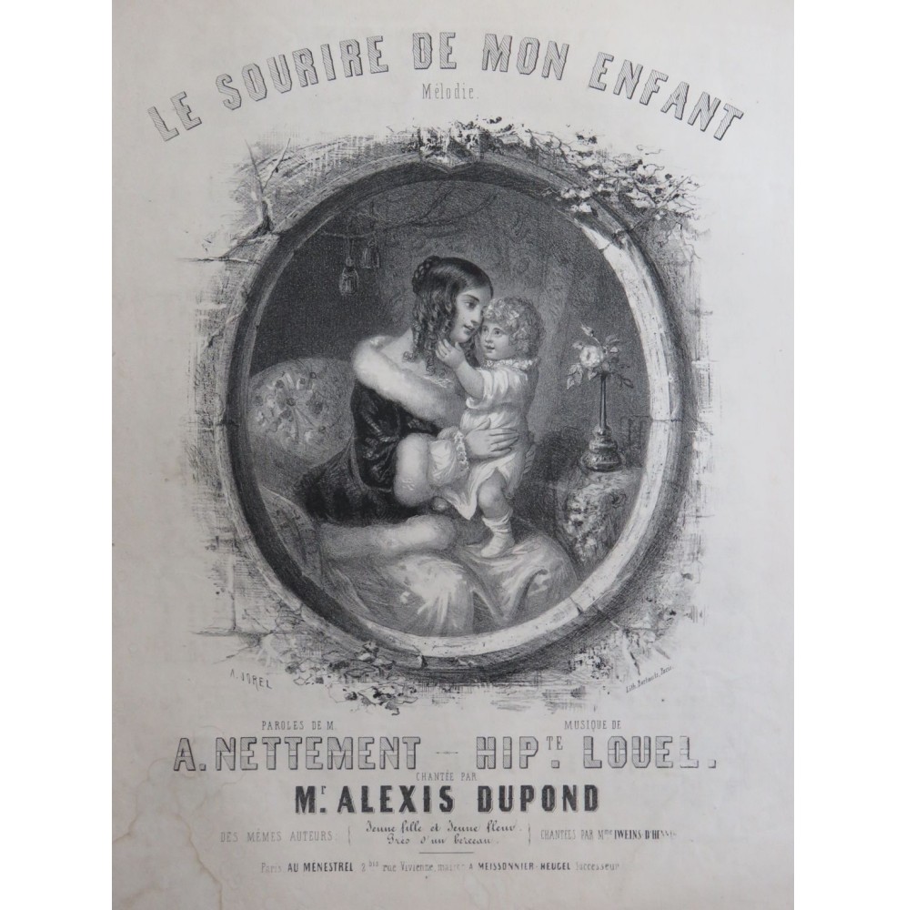 LOUEL Hippolyte Le Sourire de mon enfant Chant Piano ca1845