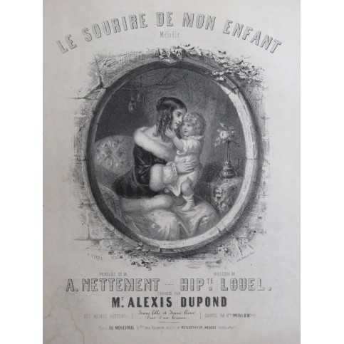 LOUEL Hippolyte Le Sourire de mon enfant Chant Piano ca1845