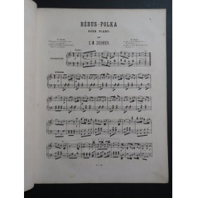 ZIEHRER C. M. Rébus-Polka Piano XIXe