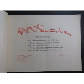 CAPLET André Un Tas de petites choses 1er Cahier Piano 4 mains 1925