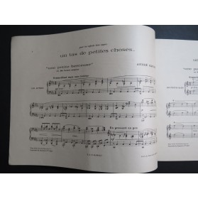 CAPLET André Un Tas de petites choses 1er Cahier Piano 4 mains 1925