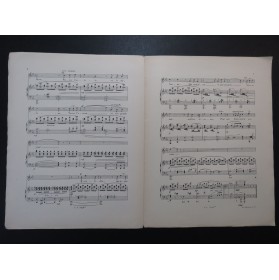 VIVIER A. Invocation à l'Etoile Dédicace Chant Piano ca1890