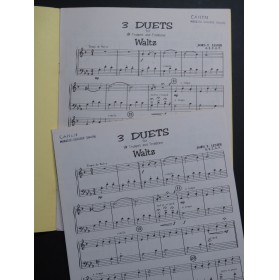 LESTER James T. 3 Duets Trompette Trombone 1968