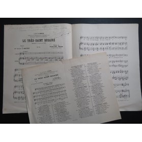 MARIE Edouard Le Très-Saint Rosaire op 36 Dédicace Chant Piano ca1890