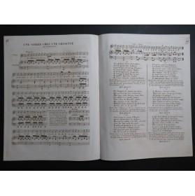 LHUILLIER Edmond Une soirée chez une griselle Chant Piano ca1830