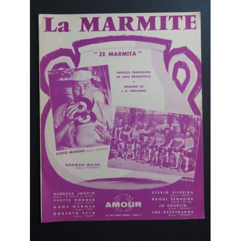 La Marmite L. A. Dario Moreno Brazinha Chant Piano 1961
