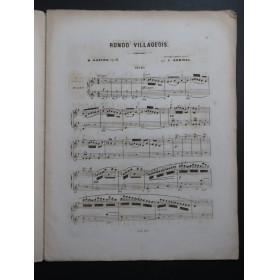RAVINA Henri Rondo Villageois op 17 Piano 4 mains ca1855