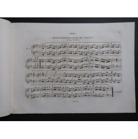 MUSARD Le Bal des Variétés Quadrille Piano 4 mains ca1850