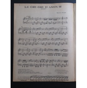 YVAIN Maurice Le Gri-Gri d'Amour Piano 1920